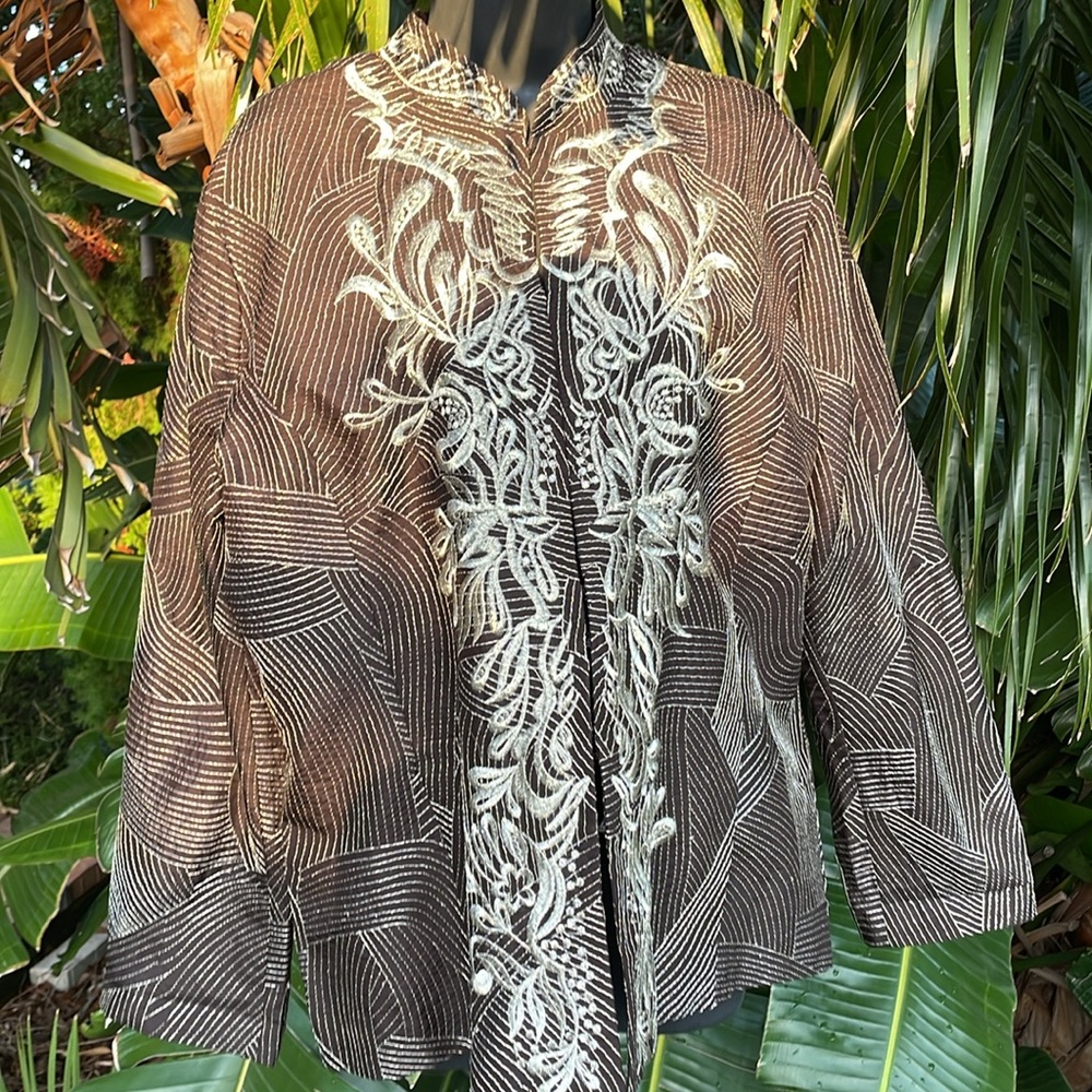 Chico, silver embroidered jacket - image 1